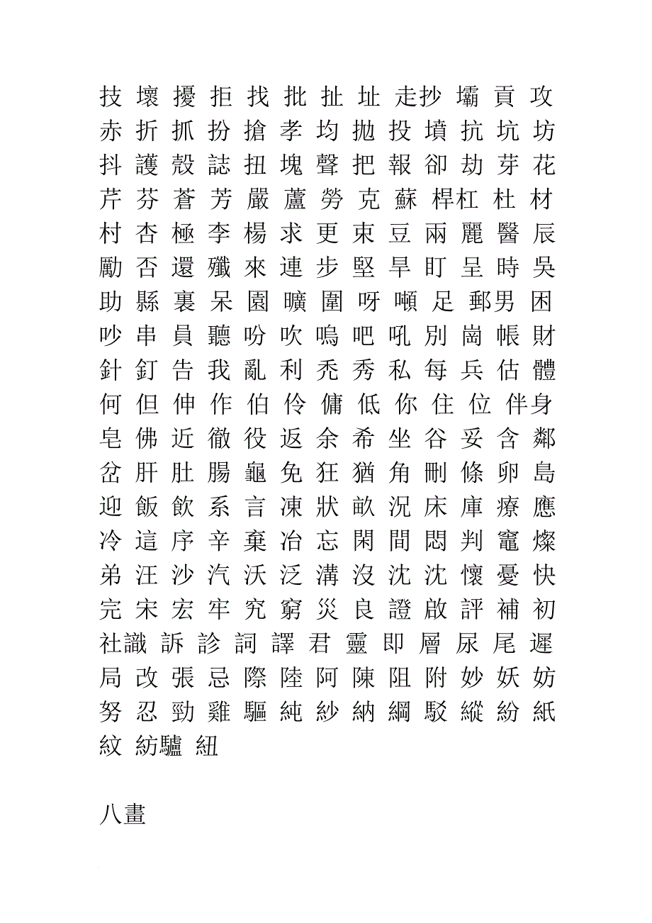 3500个常用汉字及繁体字表.doc