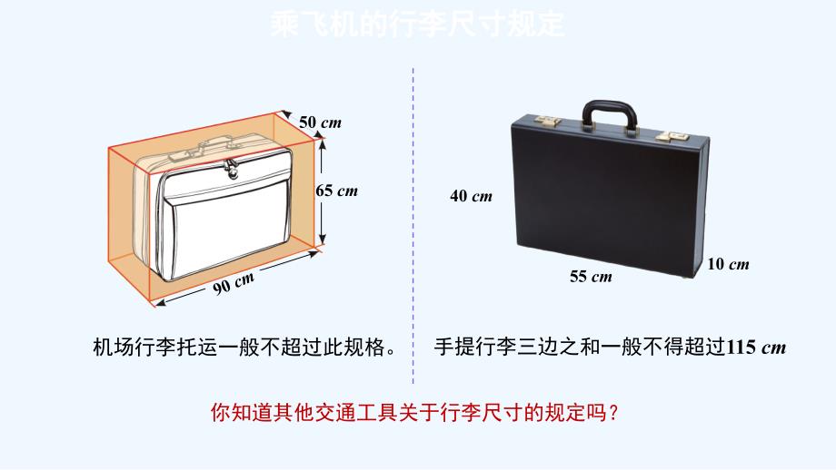 乘飞机的行李尺寸规定