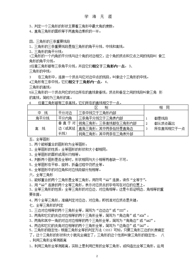 北师大版七年级数学下册第四章知识点汇总全2020年九月pptx