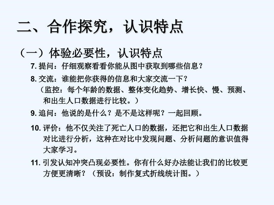 (精品)数学人教版五年级下册复式折线统计图教