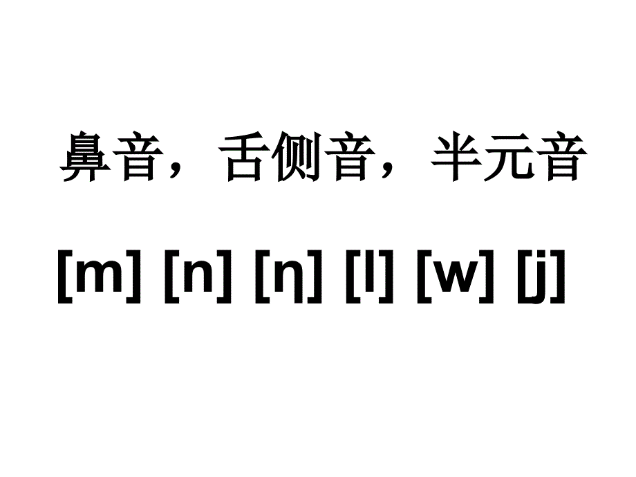 鼻音舌侧音半元音