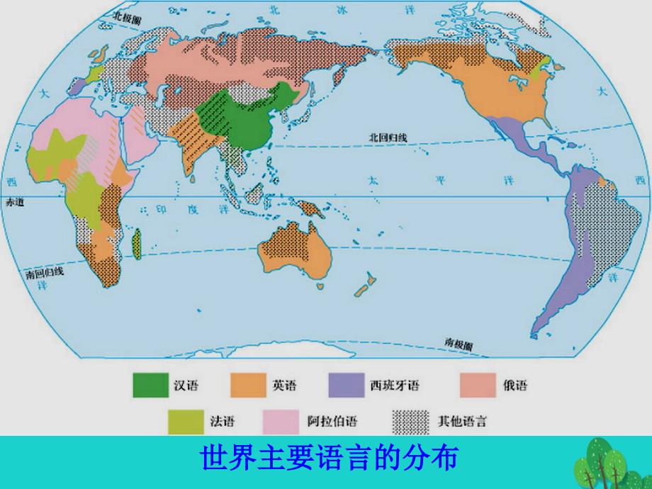 世界主要语言分布表格图片