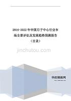 2016-2022年中国月子中心行业市场全景评估及发展趋势预测报告(目录)