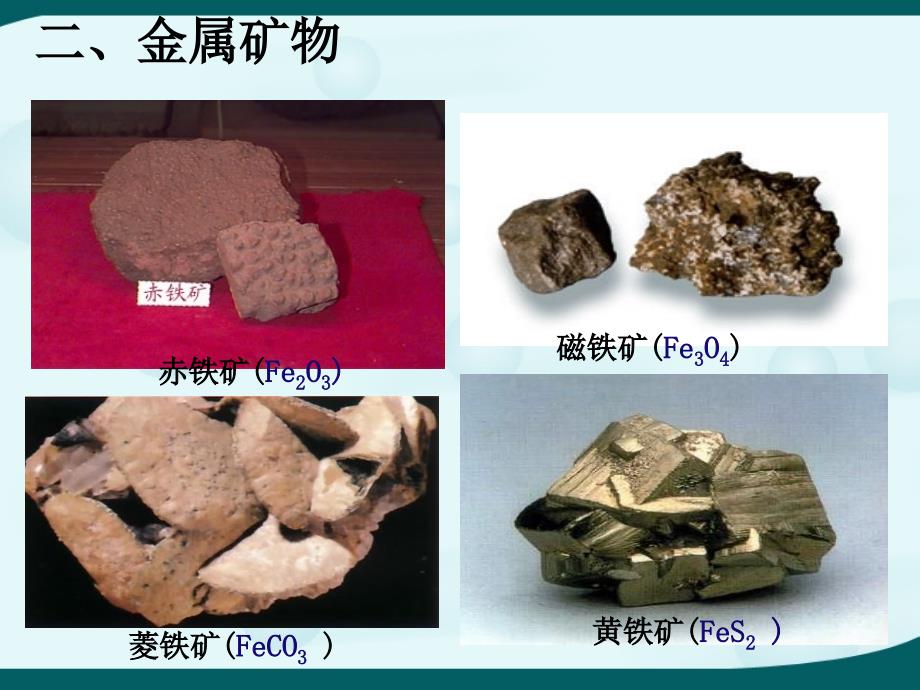 金屬礦物與冶煉教學課件演示教學